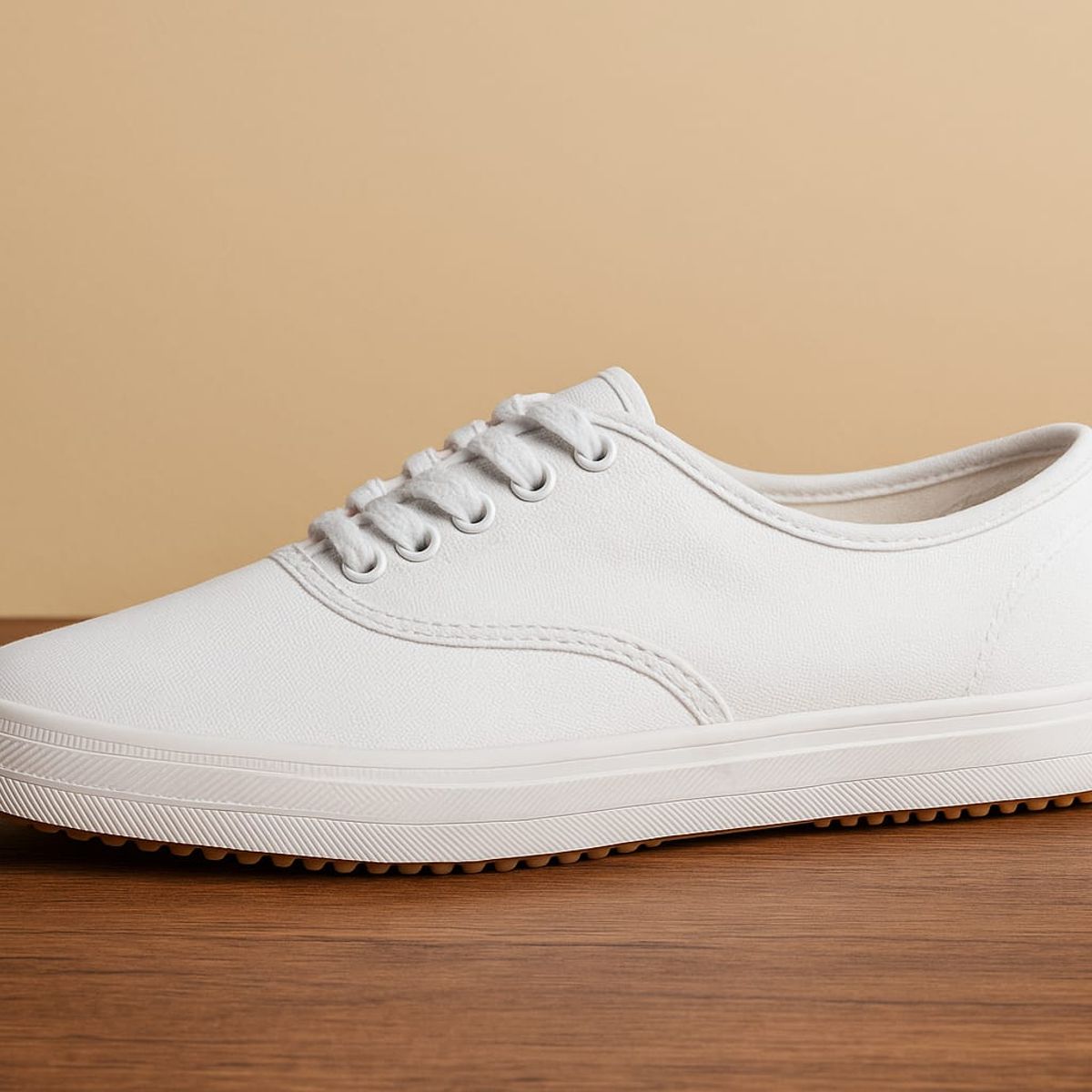 GENERICO - Zapatilla lona blanco negro de dama nana trabajo unifor