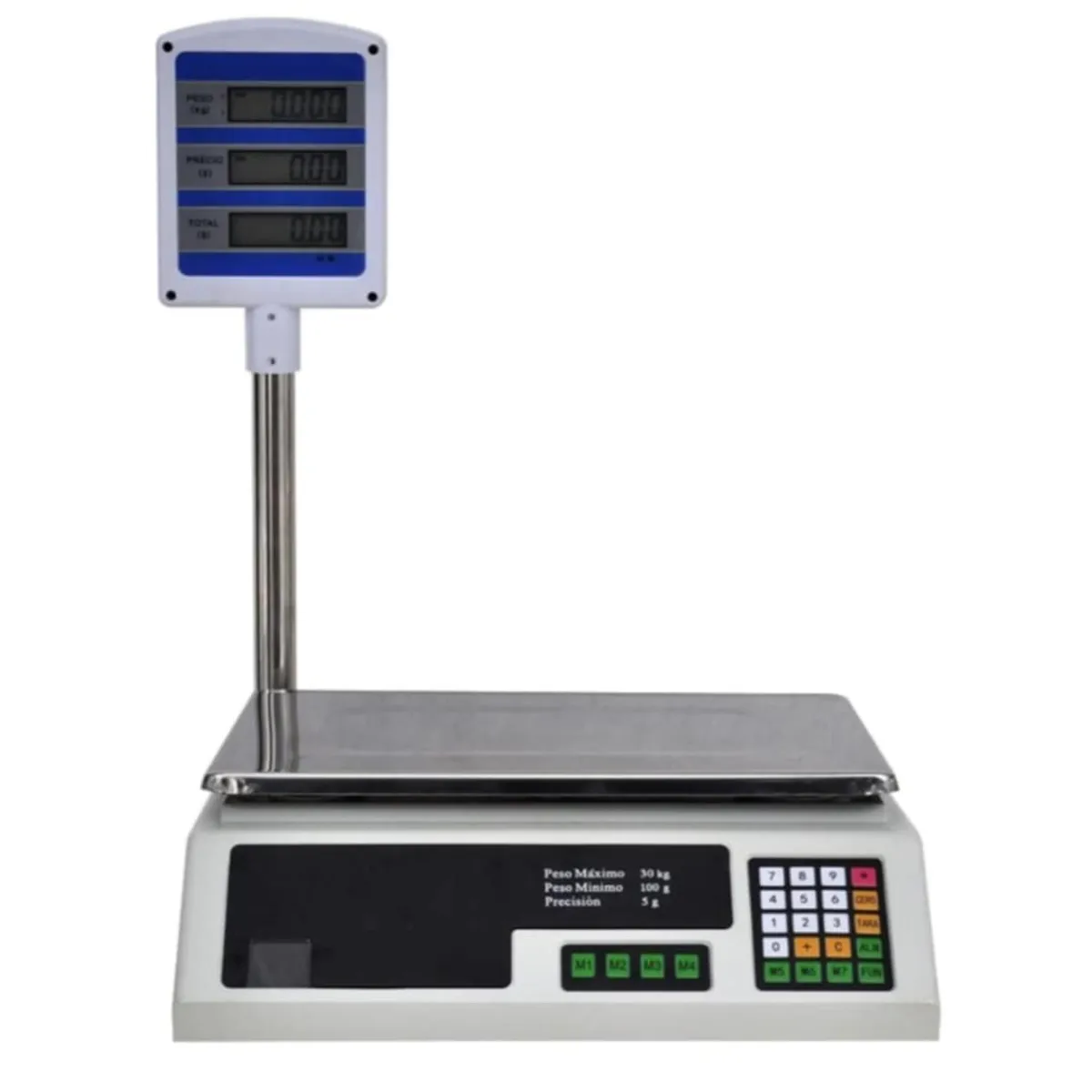 GENERICO - Balanza Comercial Pantalla Torre de 40kg Electrónica Digital