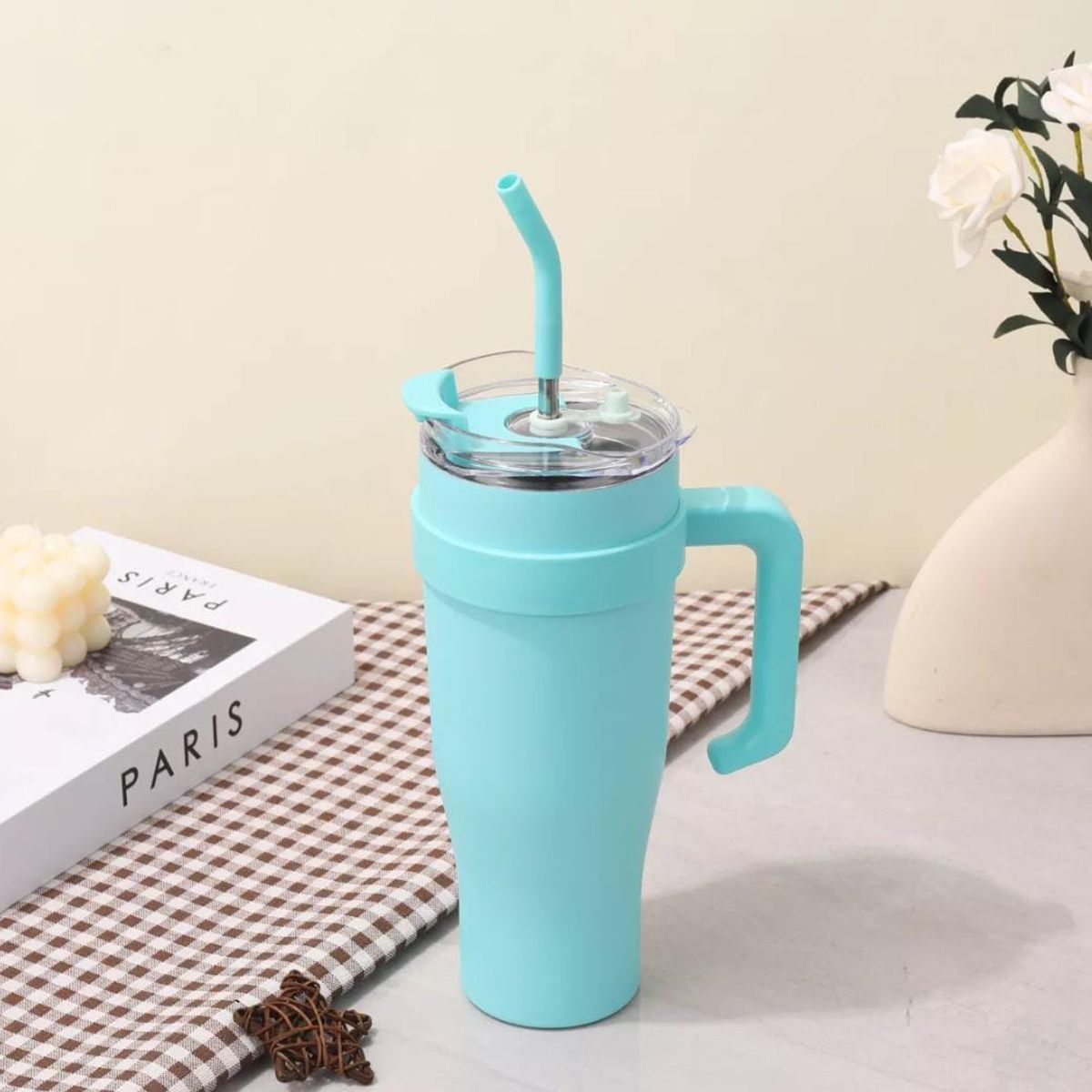 GENERICO - TERMO BOTELLA TOMATODO VASO GIGANTE TÉRMICO ACERO 1200ML