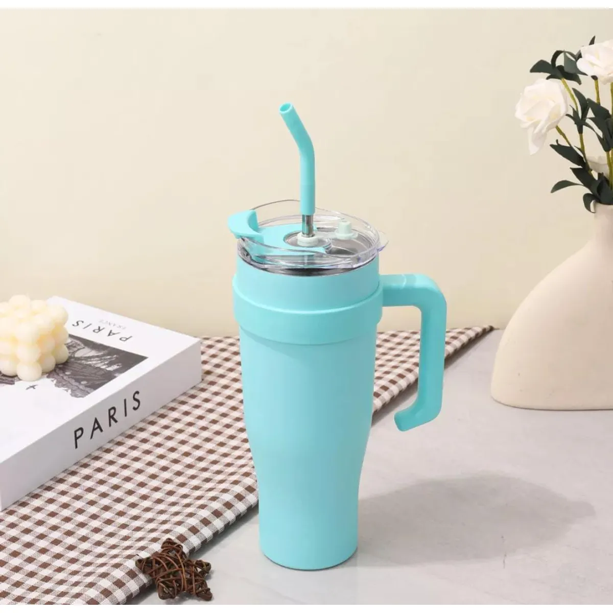 GENERICO - TERMO BOTELLA TOMATODO VASO GIGANTE TÉRMICO ACERO 1200ML