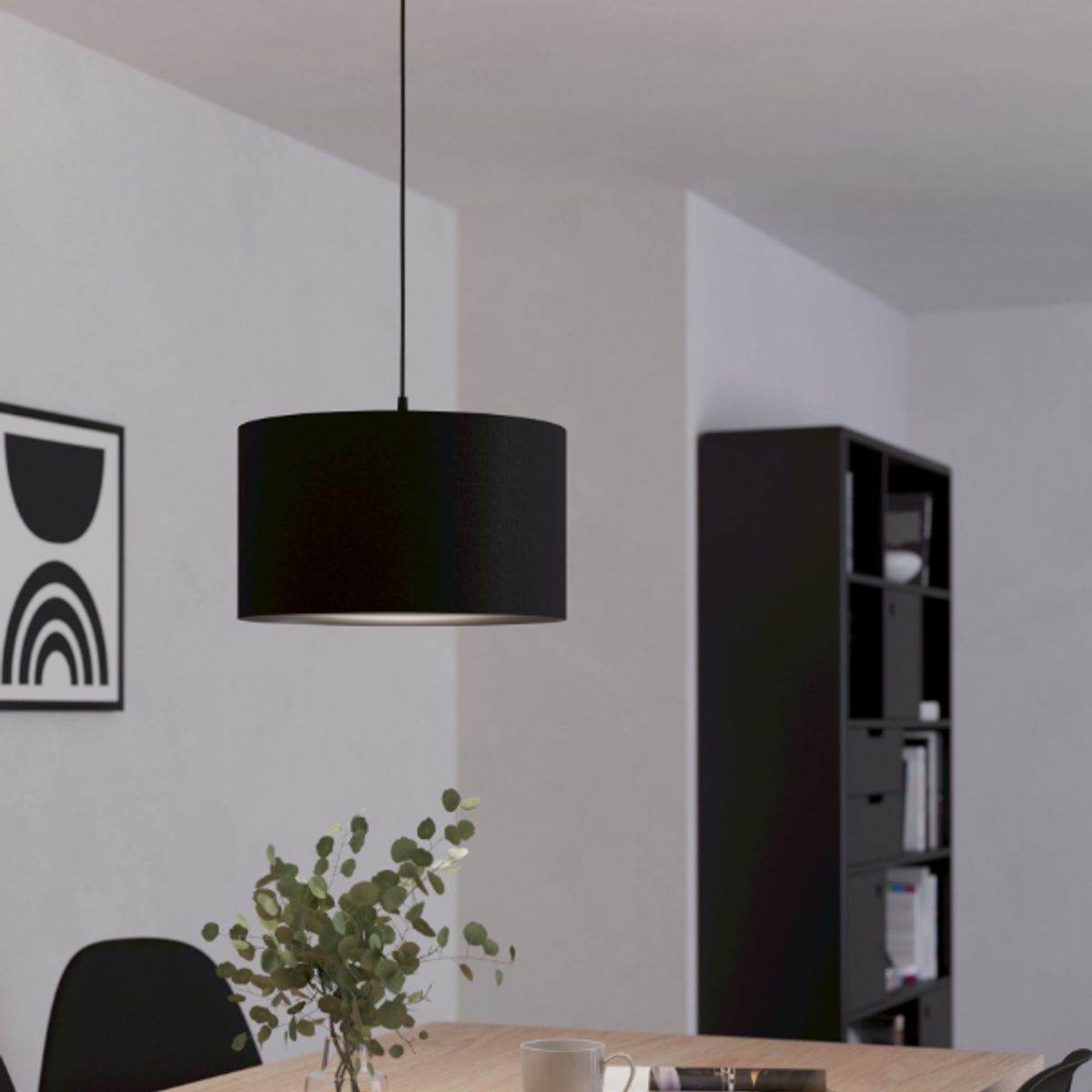 GENERICO - Lámpara Colgante Marcelo Black Led