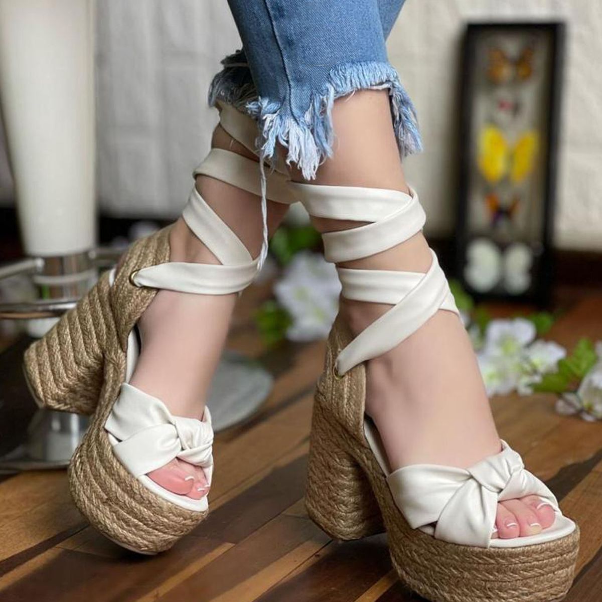 GENERICO - 1157L 58 Sandalia Mujer Yomar Giorgia Phoebe Blanco