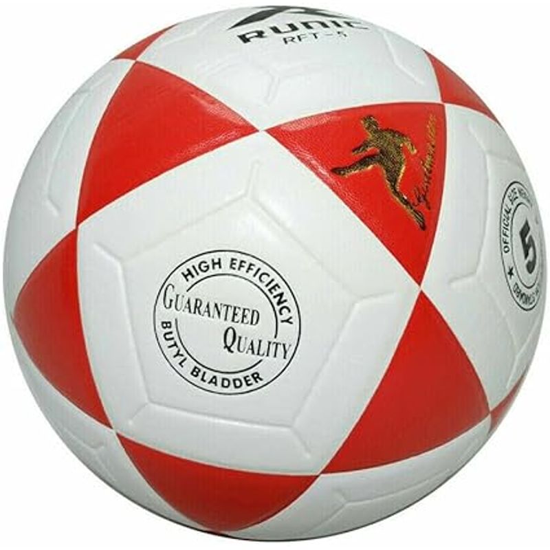 GENERICO - Balón de fútbol, Goal Master Tamaño 5 ROJO