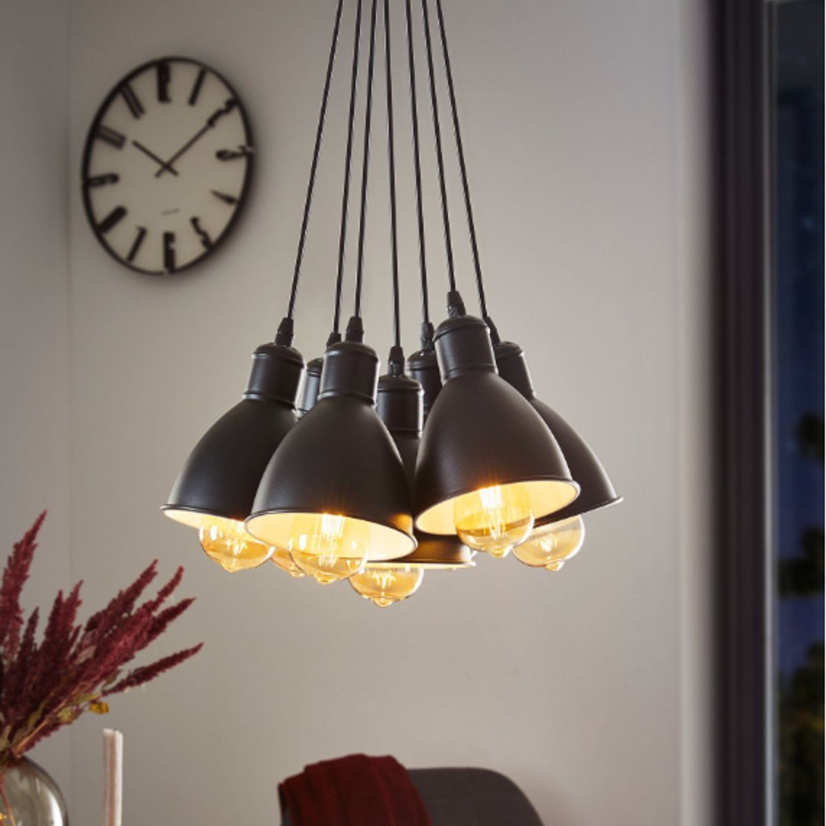 GENERICO - Lámpara Colgante Priddy Black Led