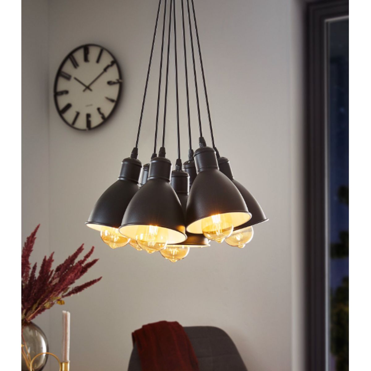 GENERICO - Lámpara Colgante Priddy Black Led