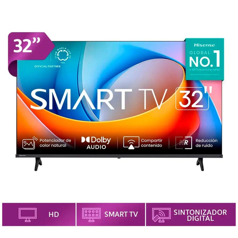HISENSE - TELEVISOR HISENSE 32 PULGADAS SMART 32A4NV