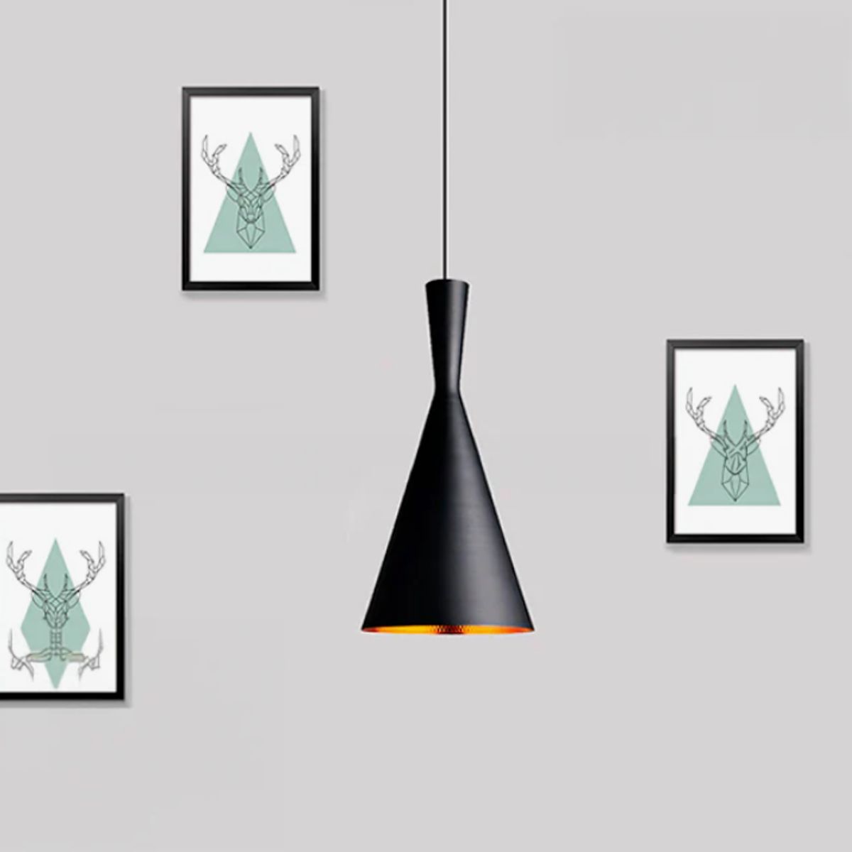 GENERICO - Lámpara Colgante Elen Black Led