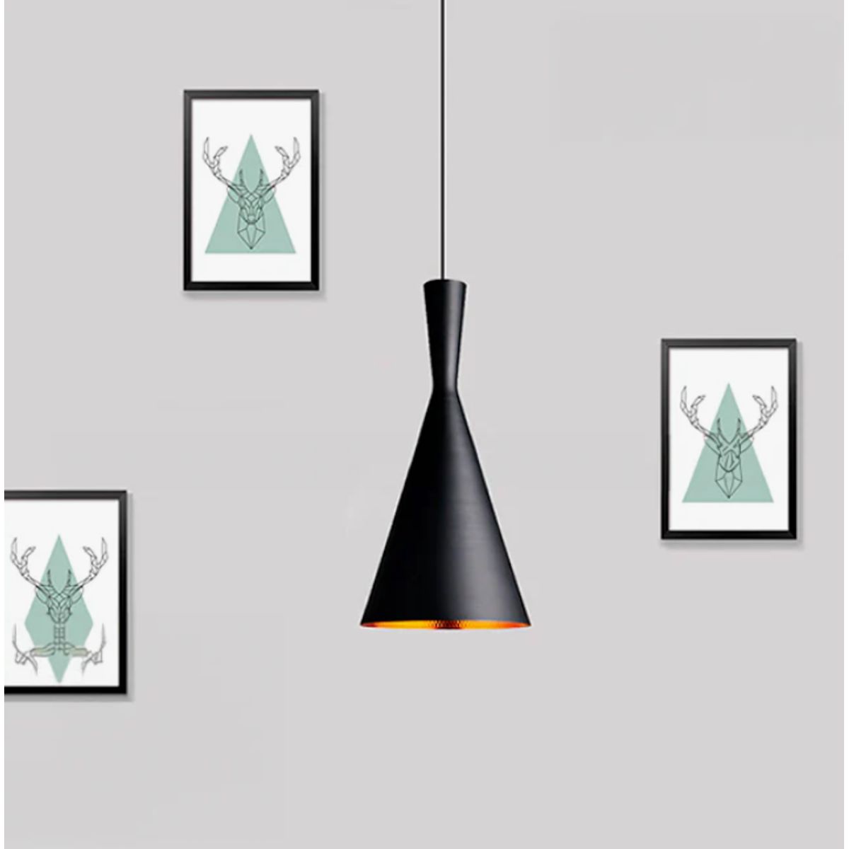 GENERICO - Lámpara Colgante Elen Black Led