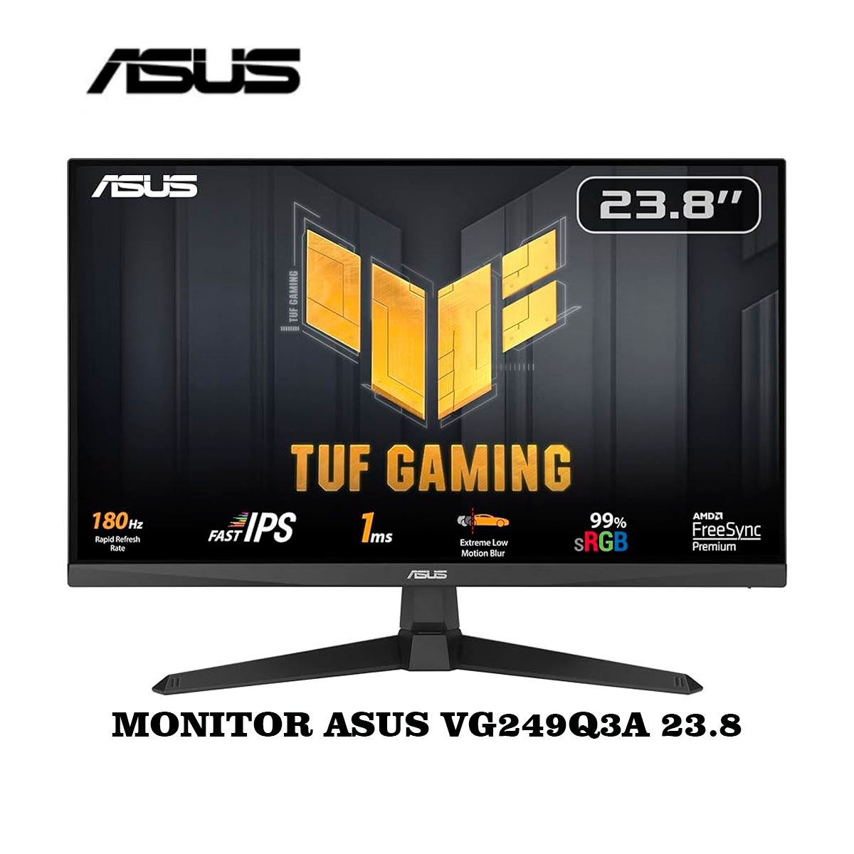 ASUS - Monitor Asus TUF Gaming VG249Q3A, 23.8 FAST IPS, FHD, 180Hz, 1ms