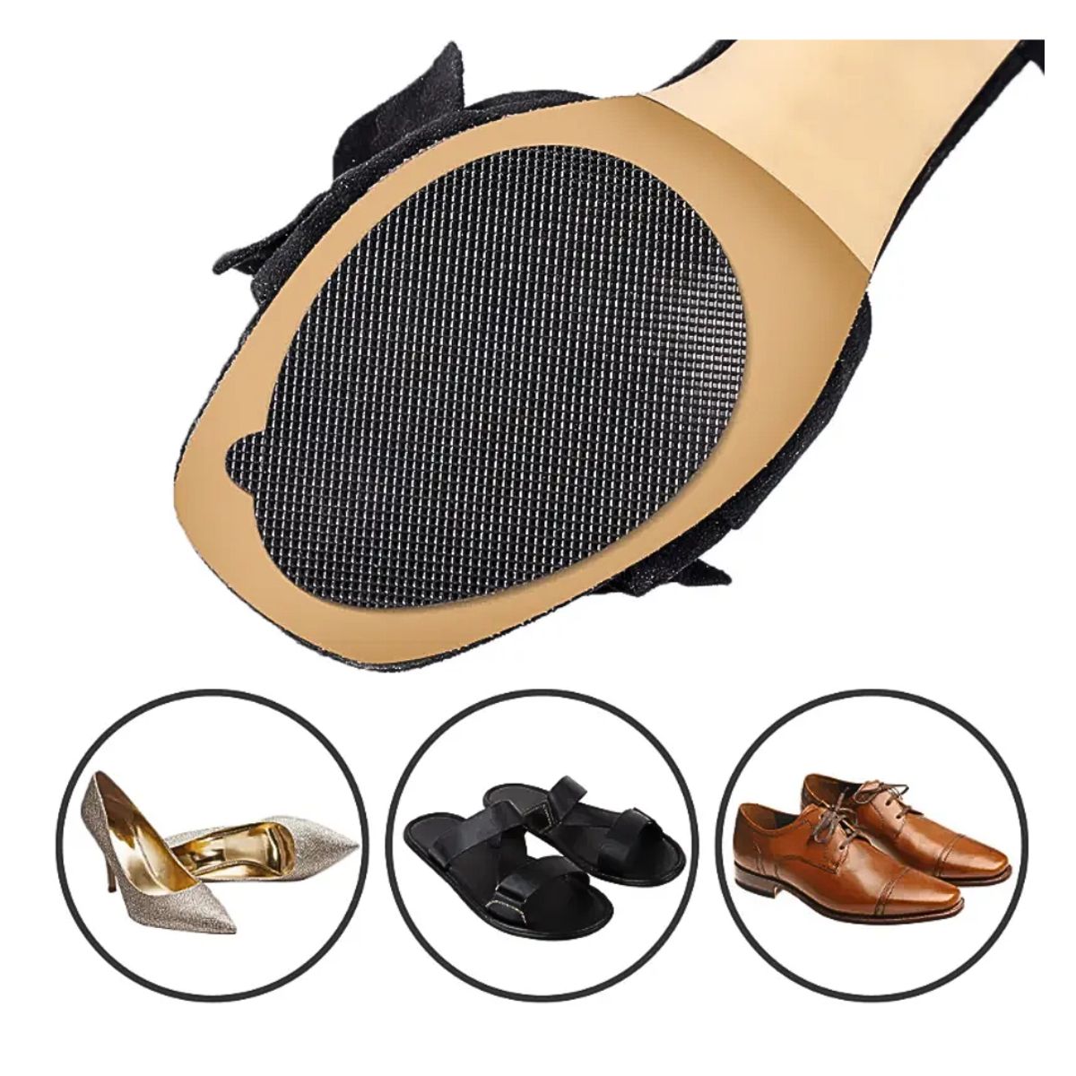 GENERICO - Antideslizante para suela de zapato almohadilla 02 pares