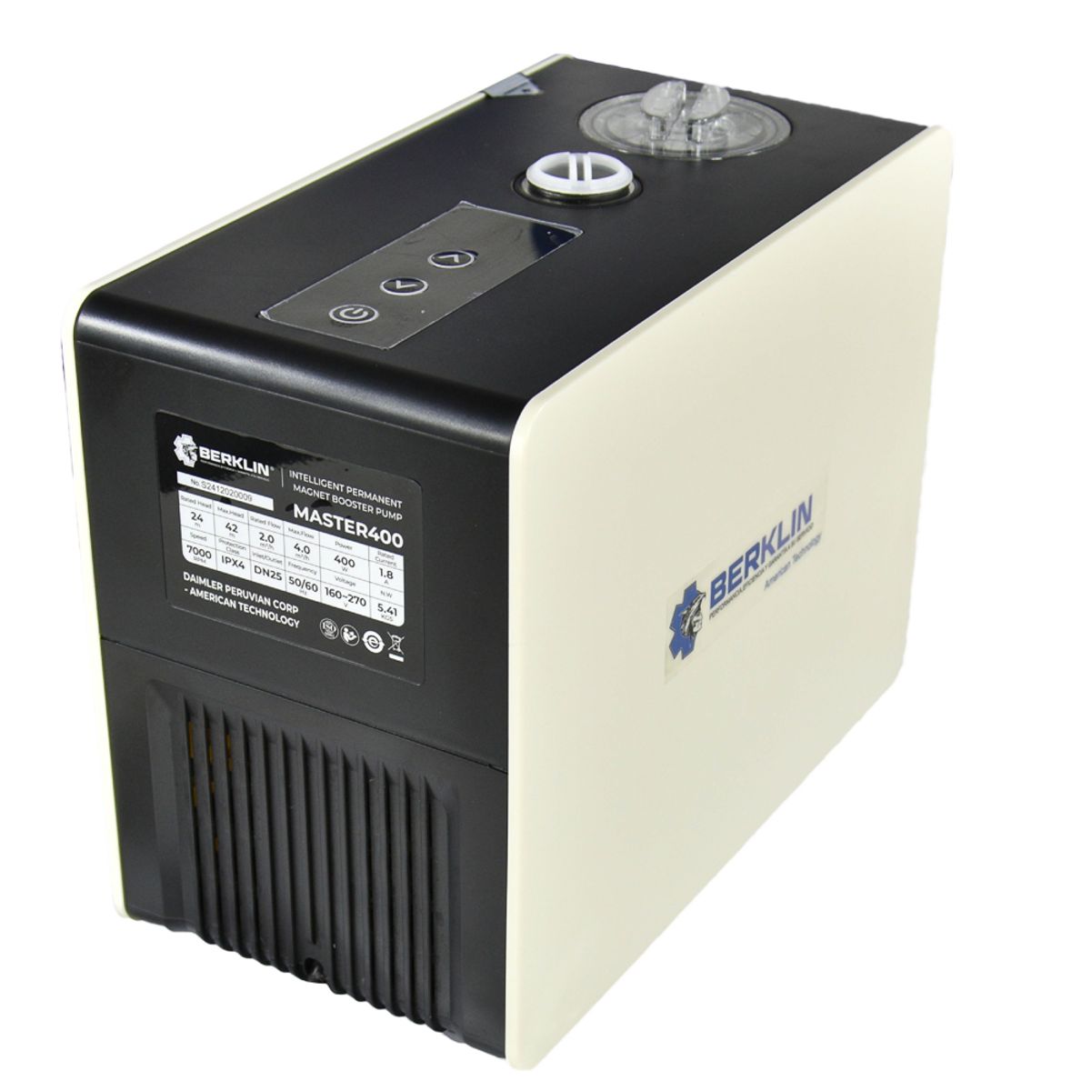 BERKLIN - BOMBA DE AGUA PRESURIZADORA INTELIGENTE DE 400W