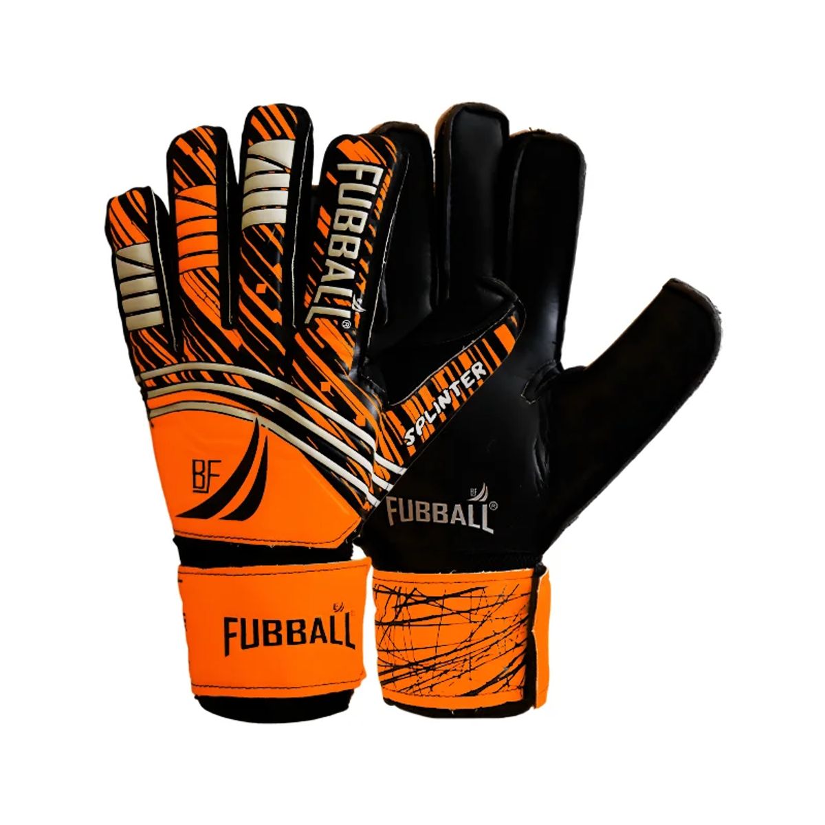 GENERICO - GUANTES PARA ARQUERO FUBBALL SPLINTER TALLA 8 NARANJA