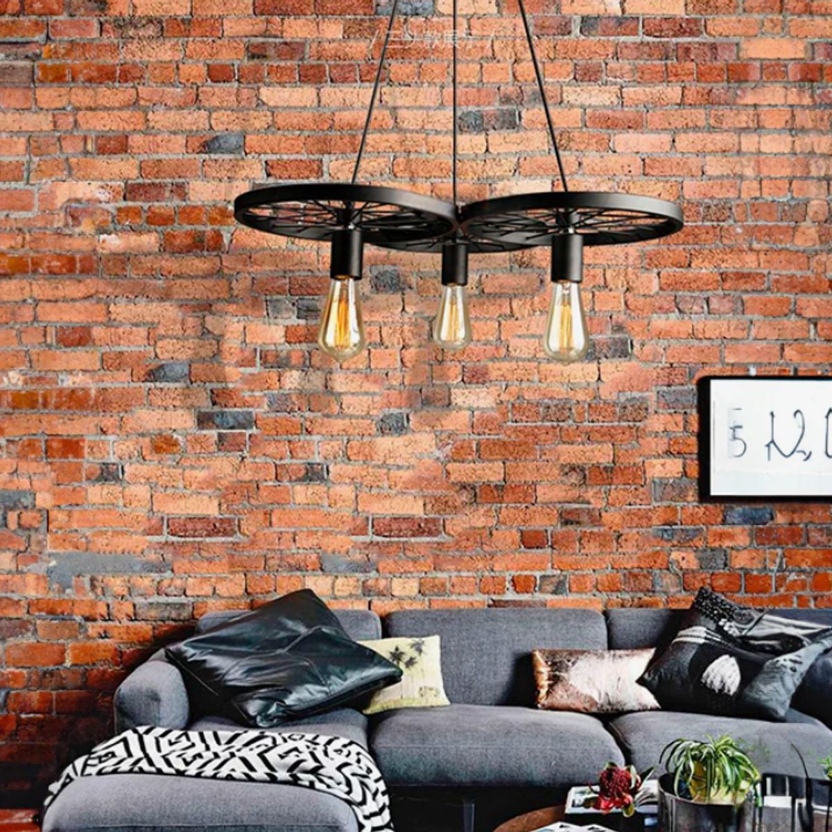 GENERICO - Lámpara Colgante Campana  Black Led