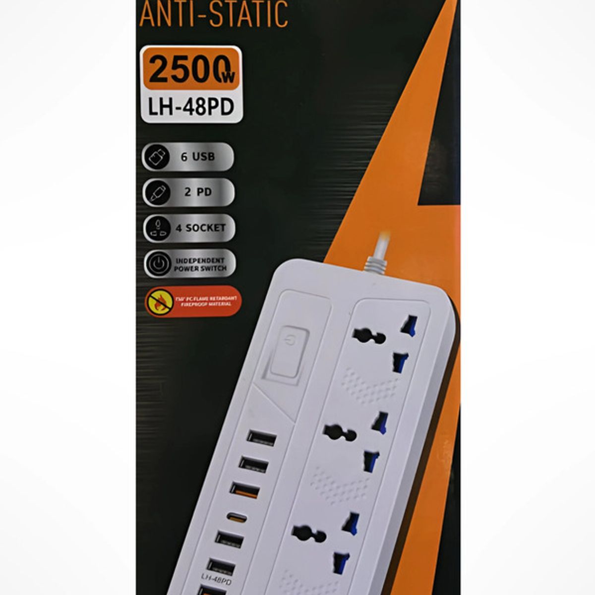 GENERICO - POWER SOCKET 4 ENTRADAS 6 USB + 2 T/C CP-95