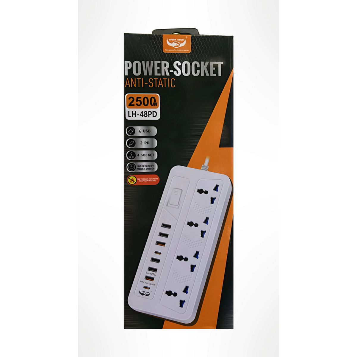 GENERICO - POWER SOCKET 4 ENTRADAS 6 USB + 2 T/C CP-95