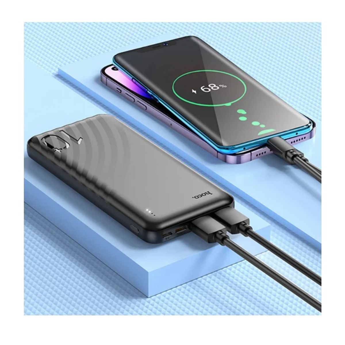 HOCO - Power Bank Hoco J123 10000 mAh Slim Carga Rápida 10W – Doble USB