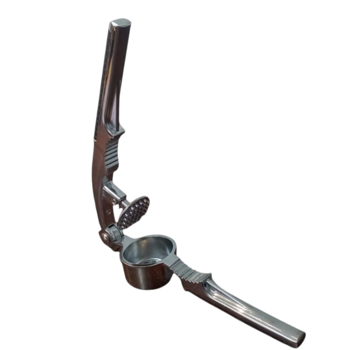 WELL BEING - Prensador de Ajos con Mango Ergonómico  Acero Inoxidable- Color Negro