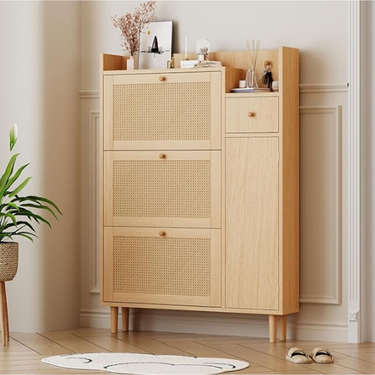 NACION MUEBLES - ZAPATERA NORDICA NACION MUEBLES MARRÓN