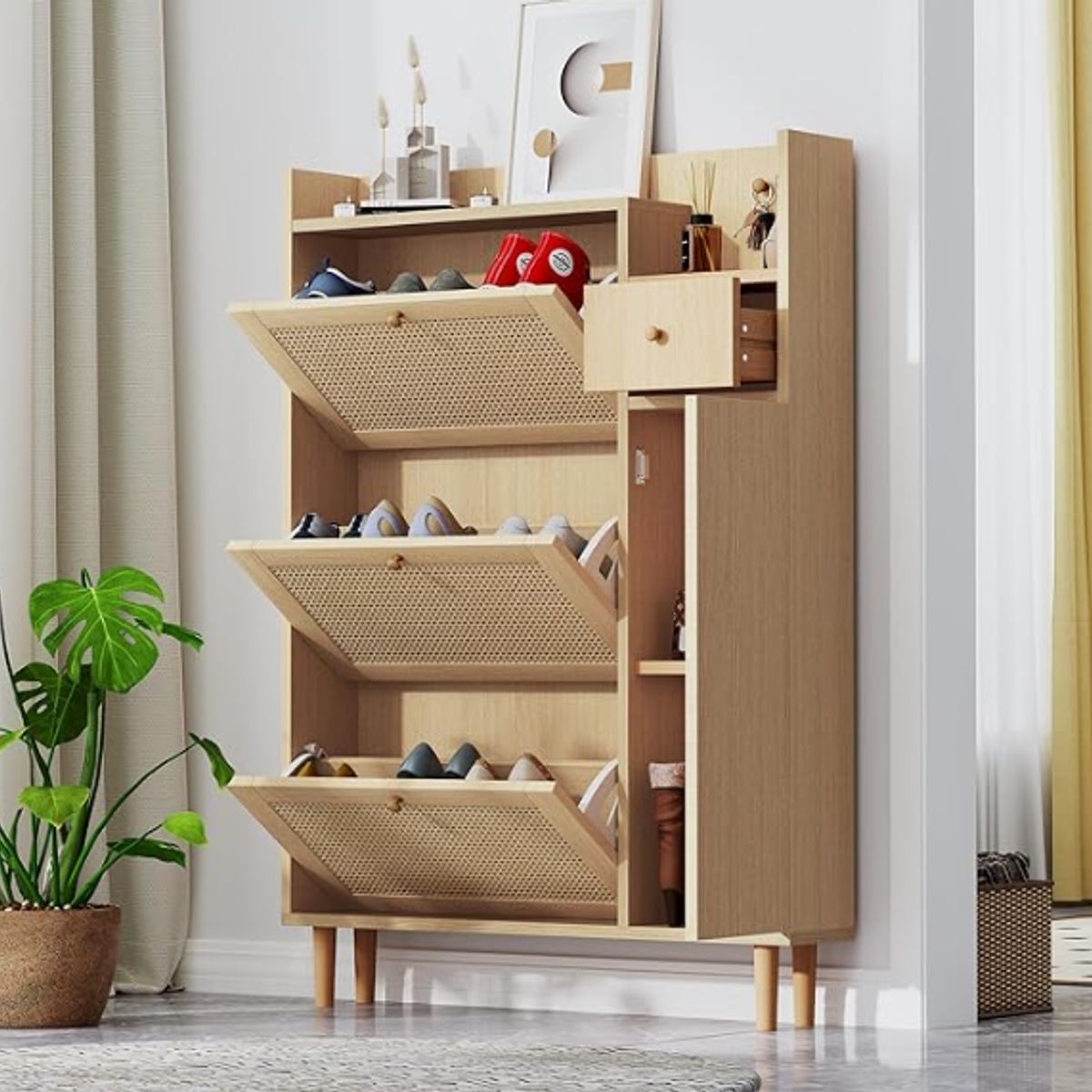 NACION MUEBLES - ZAPATERA NORDICA NACION MUEBLES MARRÓN