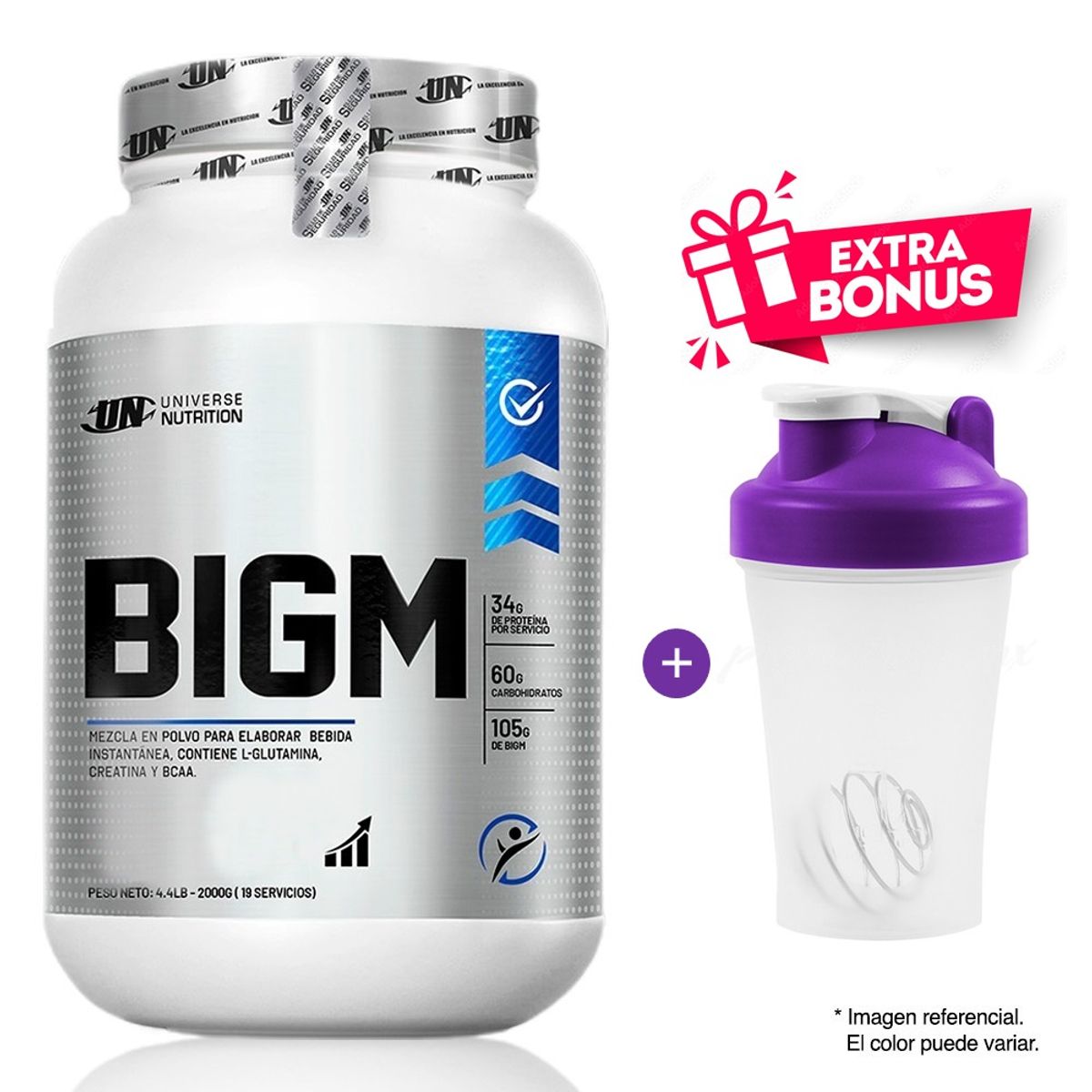 UNIVERSE NUTRITION - Proteína Universe Nutrition Bigm 2 Kg Chocolate + Shaker