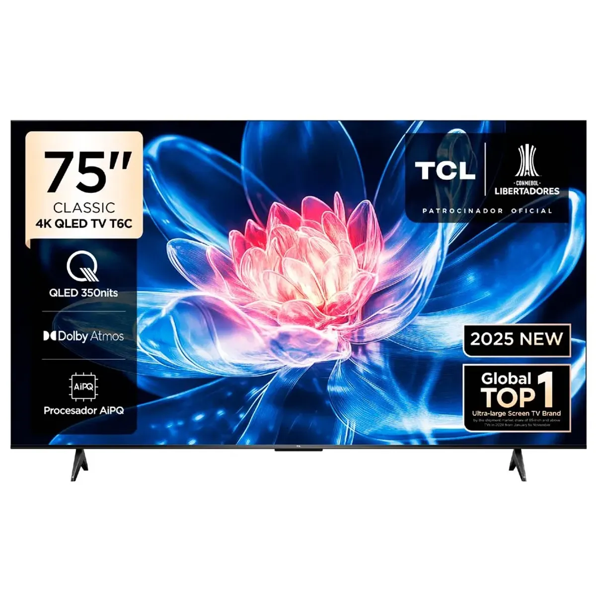 TCL - El Televisor QLED 75 UHD 4K Smart TV Negro TCL 75T6C