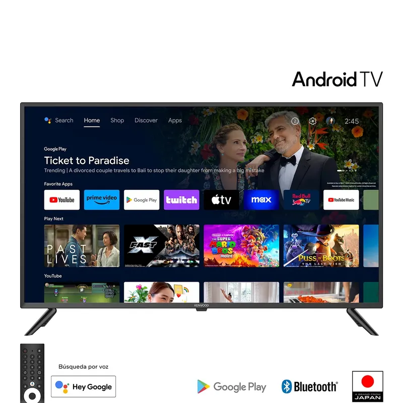 KENWOOD - TELEVISOR KENWOOD LED 40 FHD ANDROID TV LTK-K40B34A