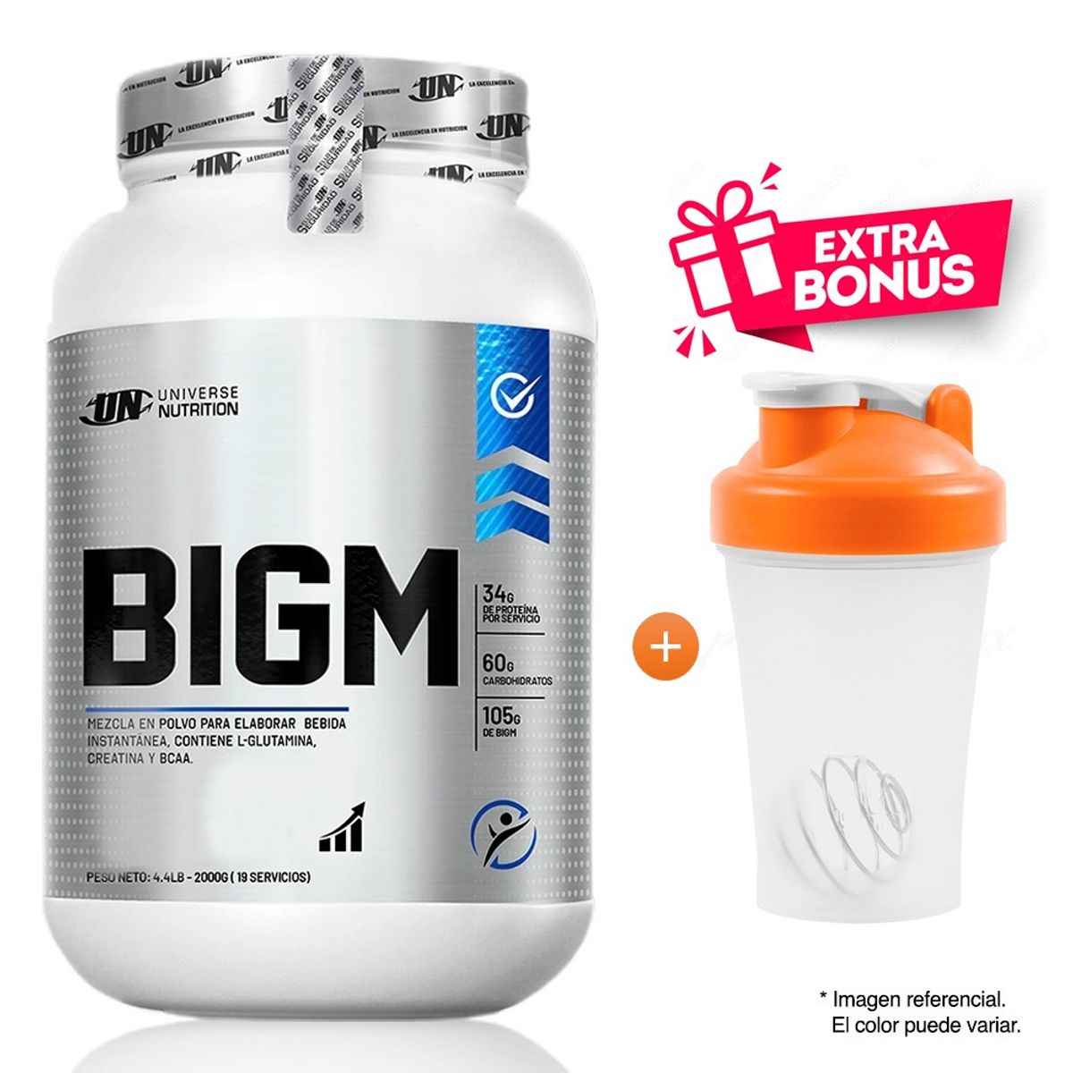 UNIVERSE NUTRITION - PROTEÍNA BIGM 2 KG UNIVERSE NUTRITION CHOCOLATE + SHAKER