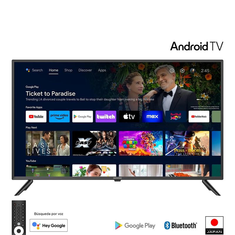 KENWOOD - TELEVISOR KENWOOD LED 40 FHD ANDROID TV LTK-K40B34A