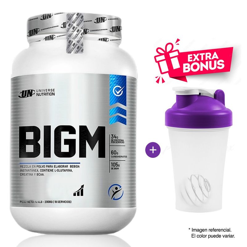 UNIVERSE NUTRITION - BIGM PROTEINA 2 KG CHOCOLATE + SHAKER