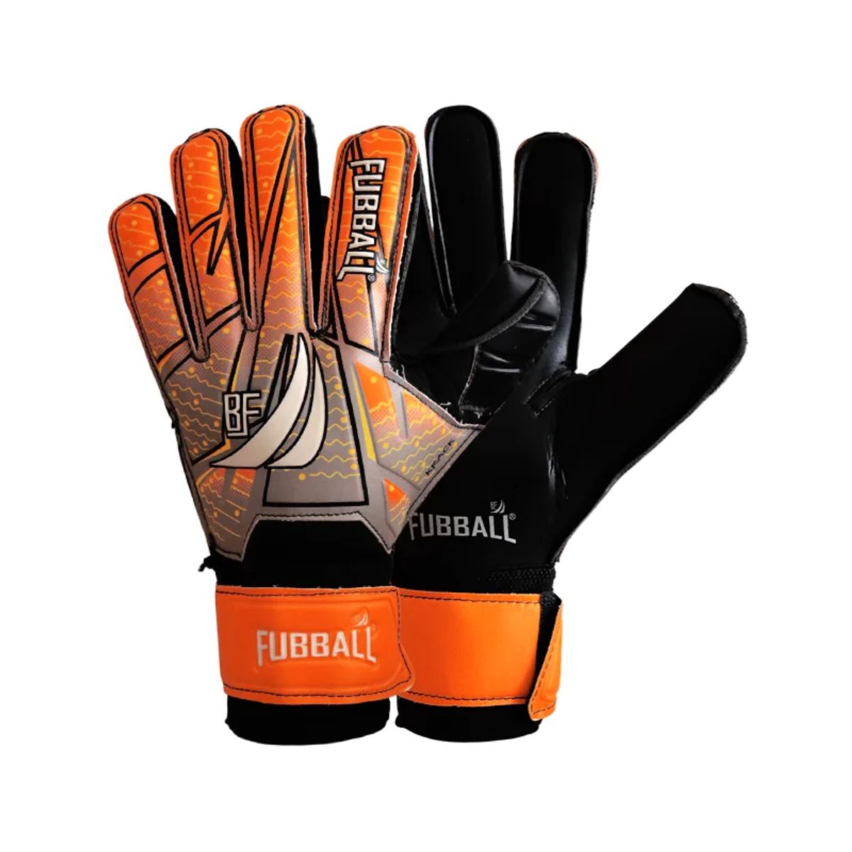 GENERICO - GUANTES PARA ARQUERO FUBBALL R5 TALLA 8 NARANJA