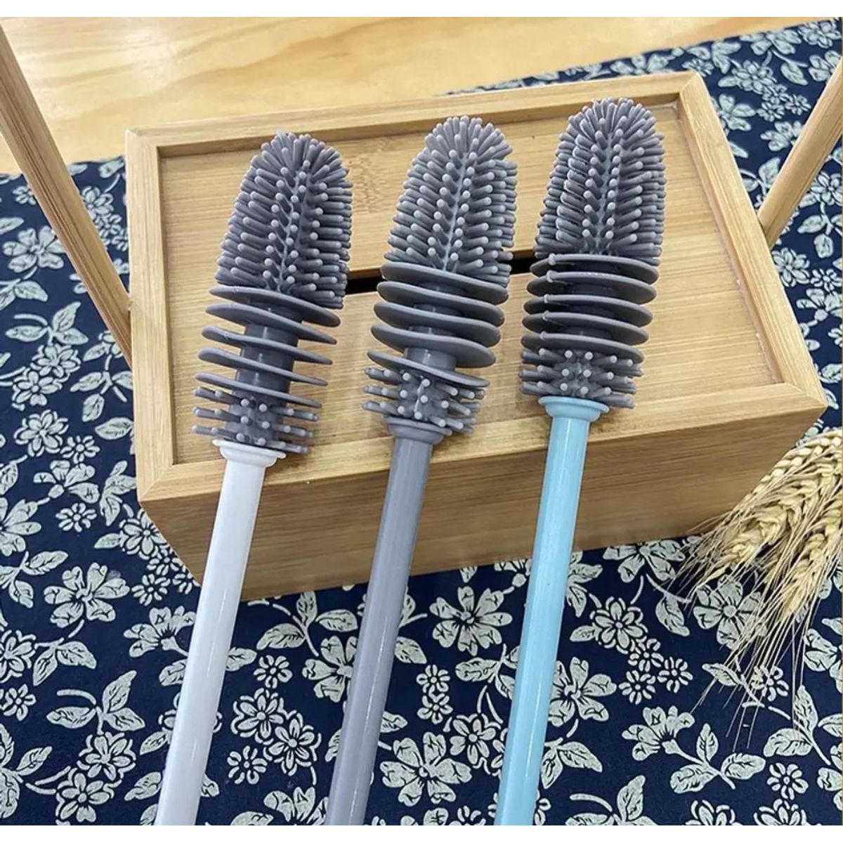 GENERICO - CEPILLO DE SILICONA PARA BOTELLAS