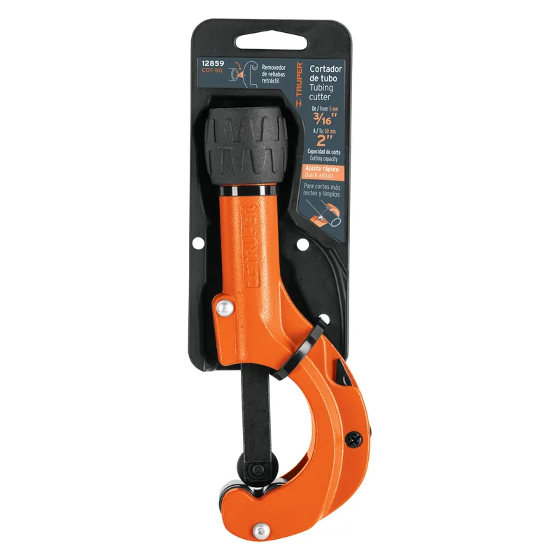 TRUPER - CORTADOR TRUPER PARA TUBO DE COBRE 3/16' A 2' CUCHILLA 18 MM - 12859