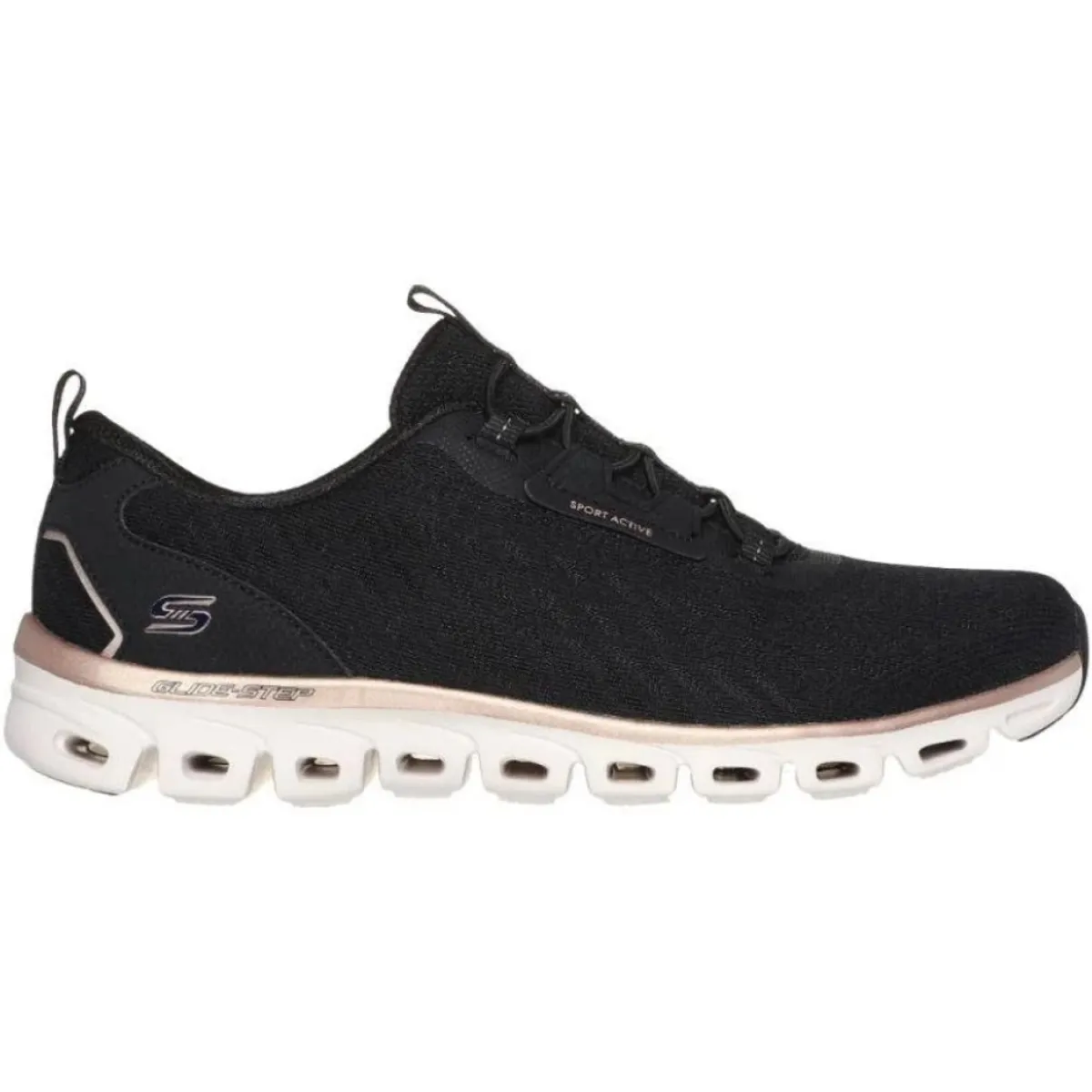 SKECHERS - Zapatilla Skechers Glide Step Align 104561BKRG Negro para Mujer