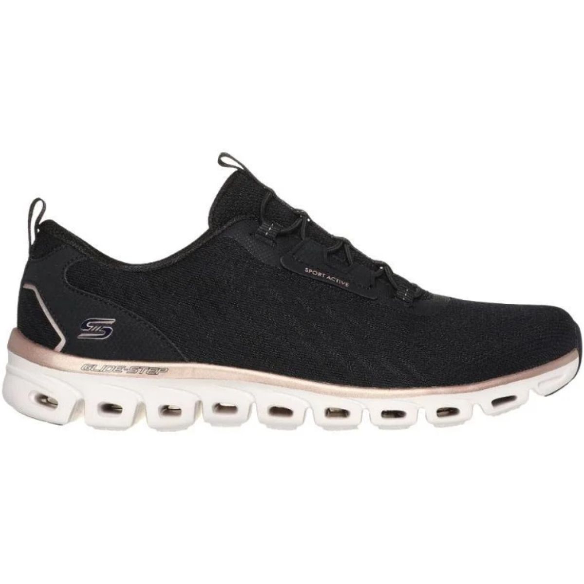 SKECHERS - Zapatilla Skechers Glide Step Align 104561BKRG Negro para Mujer