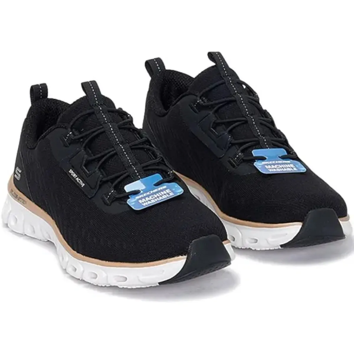 SKECHERS - Zapatilla Skechers Glide Step Align 104561BKRG Negro para Mujer