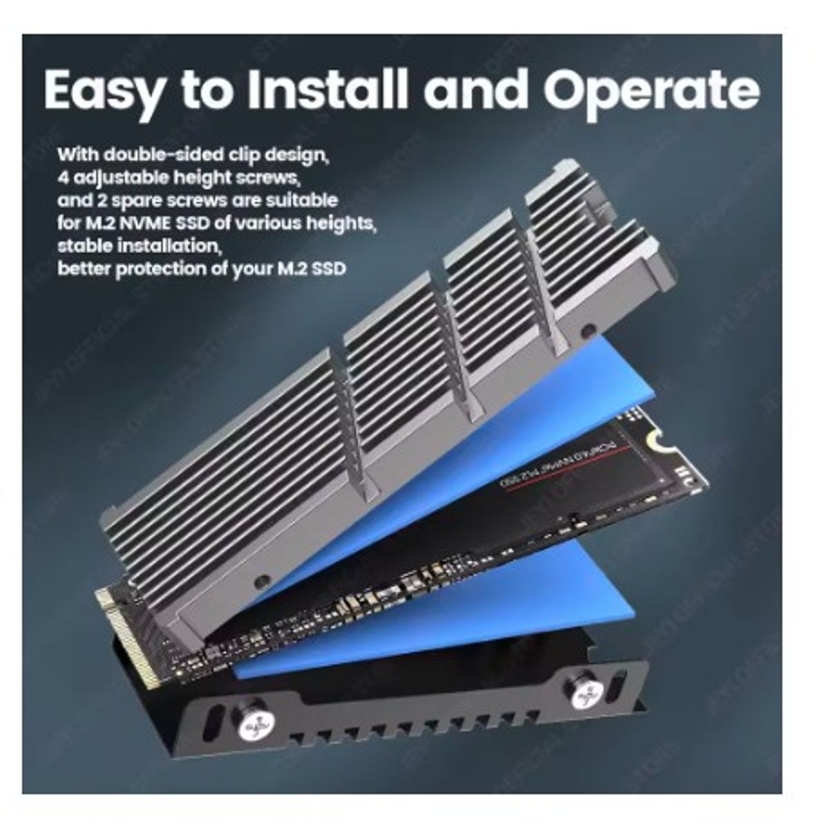 GENERICO - DISIPADOR DE CALOR  SSD M.2 NVME 2280