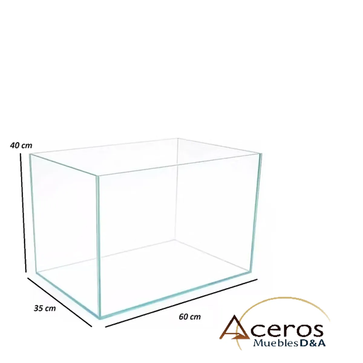 GENERICO - PECERA ZEUS SUPER DISEÑO RECTANGULAR VIDRIO 6 MM