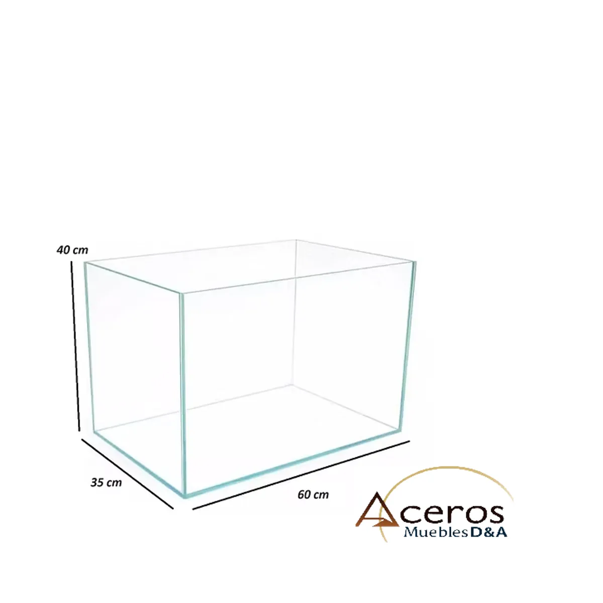 GENERICO - PECERA ZEUS SUPER DISEÑO RECTANGULAR VIDRIO 6 MM