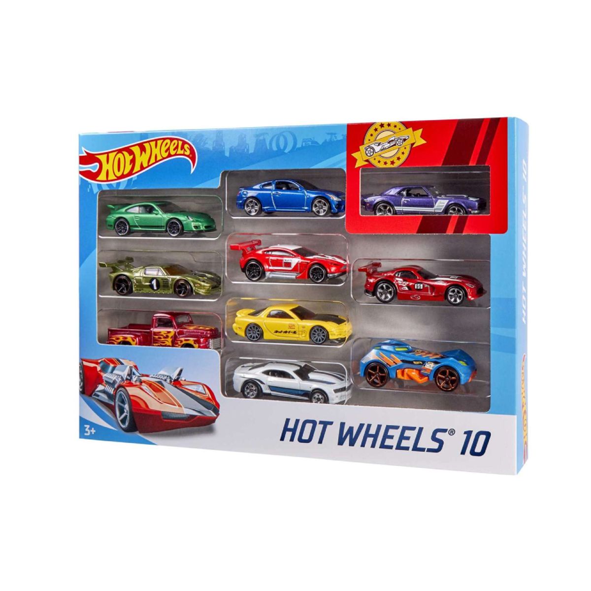 HOT WHEELS - Hot Wheels Pack de 10 carritos Aleatorio