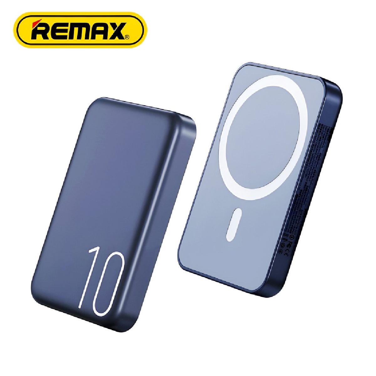REMAX - Power Bank Magnético Carga Inalámbrica Remax RPP-65 10000mAh Azul