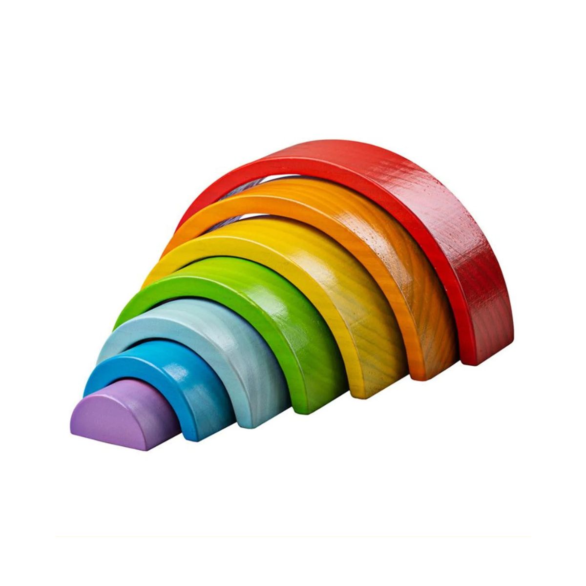 GENERICO - Juguete Apilable Arcoíris de Madera