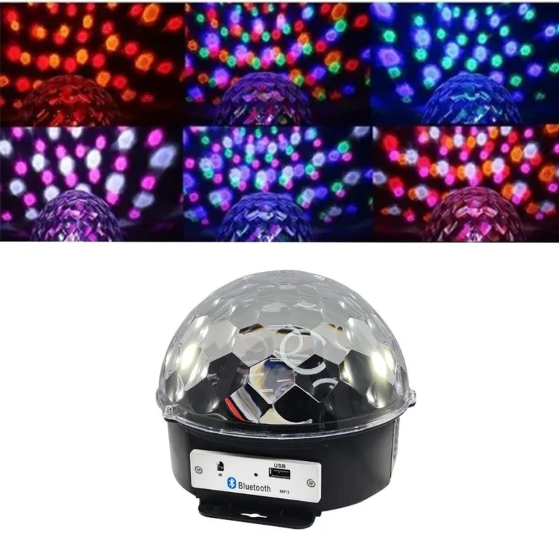 GENERICO - Bola Disco Parlante Luces Sicodélicas con Bluetooth