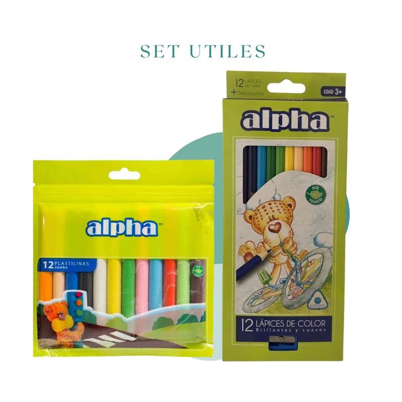 ALPHA - plastilina jumbo mas caja colores borrables