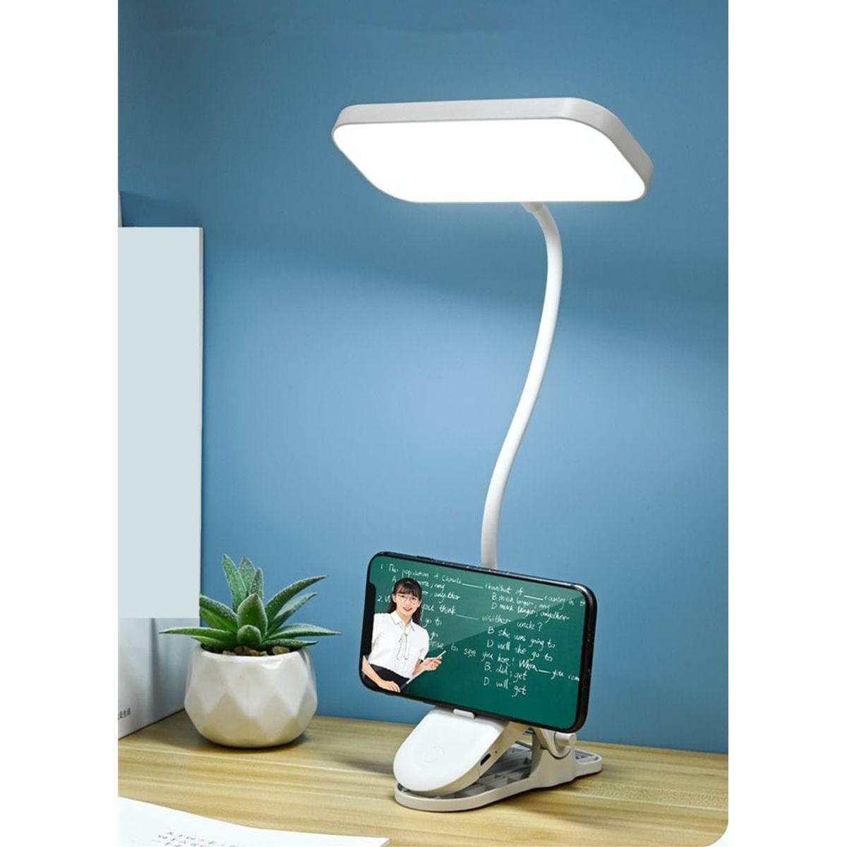 GENERICO - Lampara LED Inalámbrica Con Clip 3 Tonos De Luz