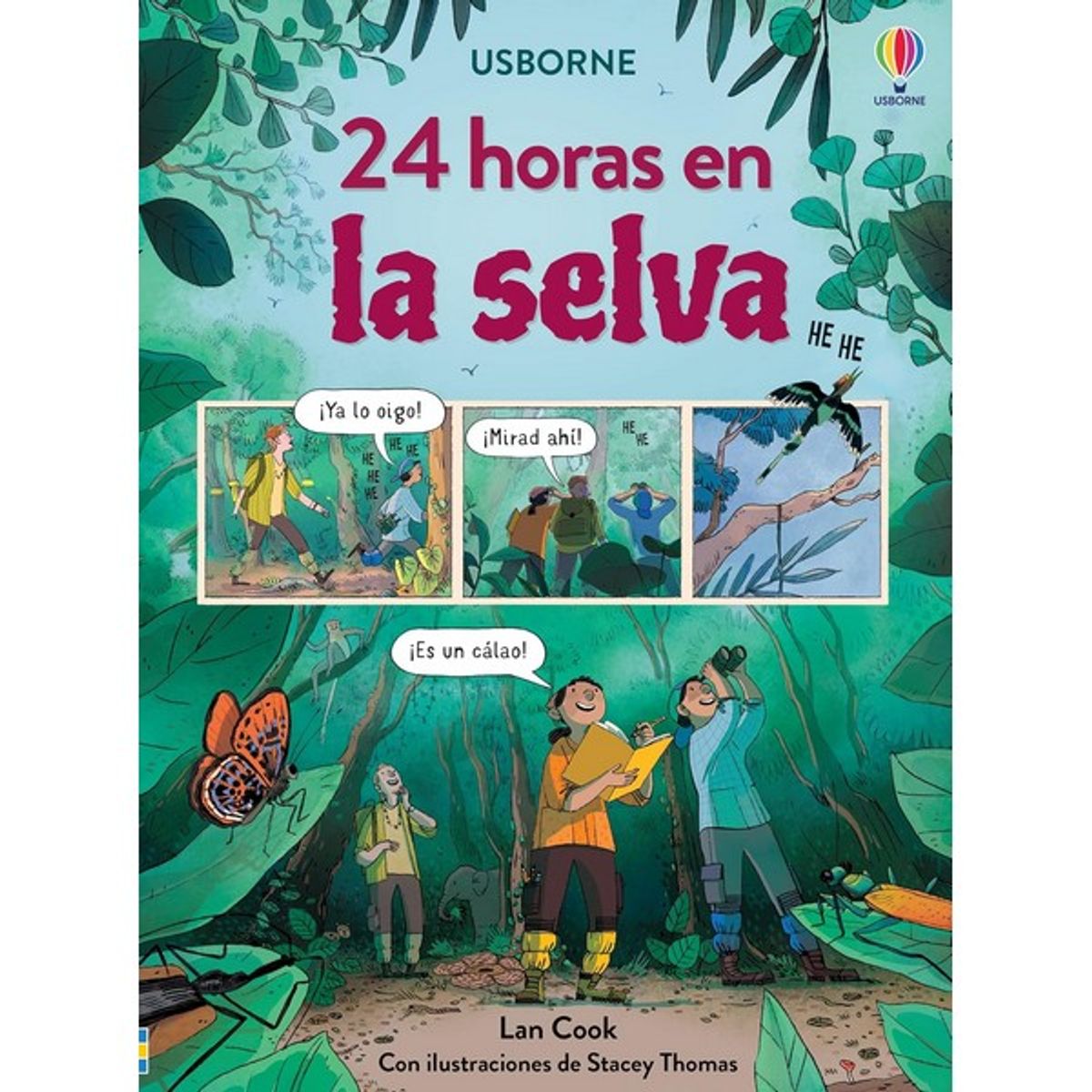 GENERICO - Libro infantil comic 24 HORAS EN LA SELVA