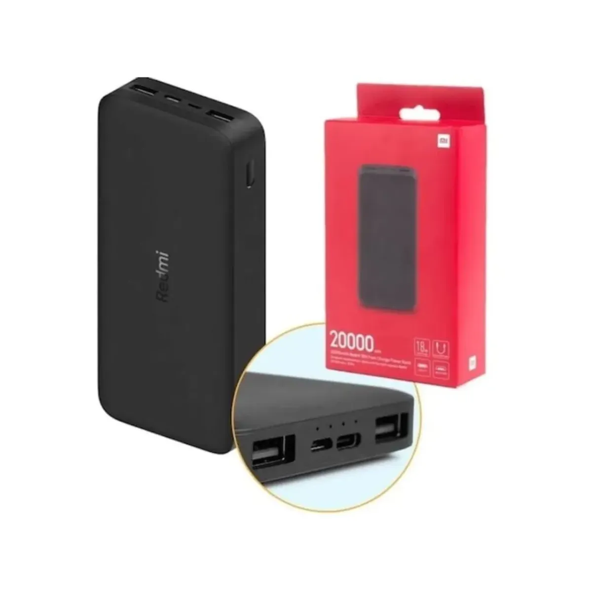 XIAOMI - Power Bank Cargador Portatil Xiaomi 20000mAh 18W