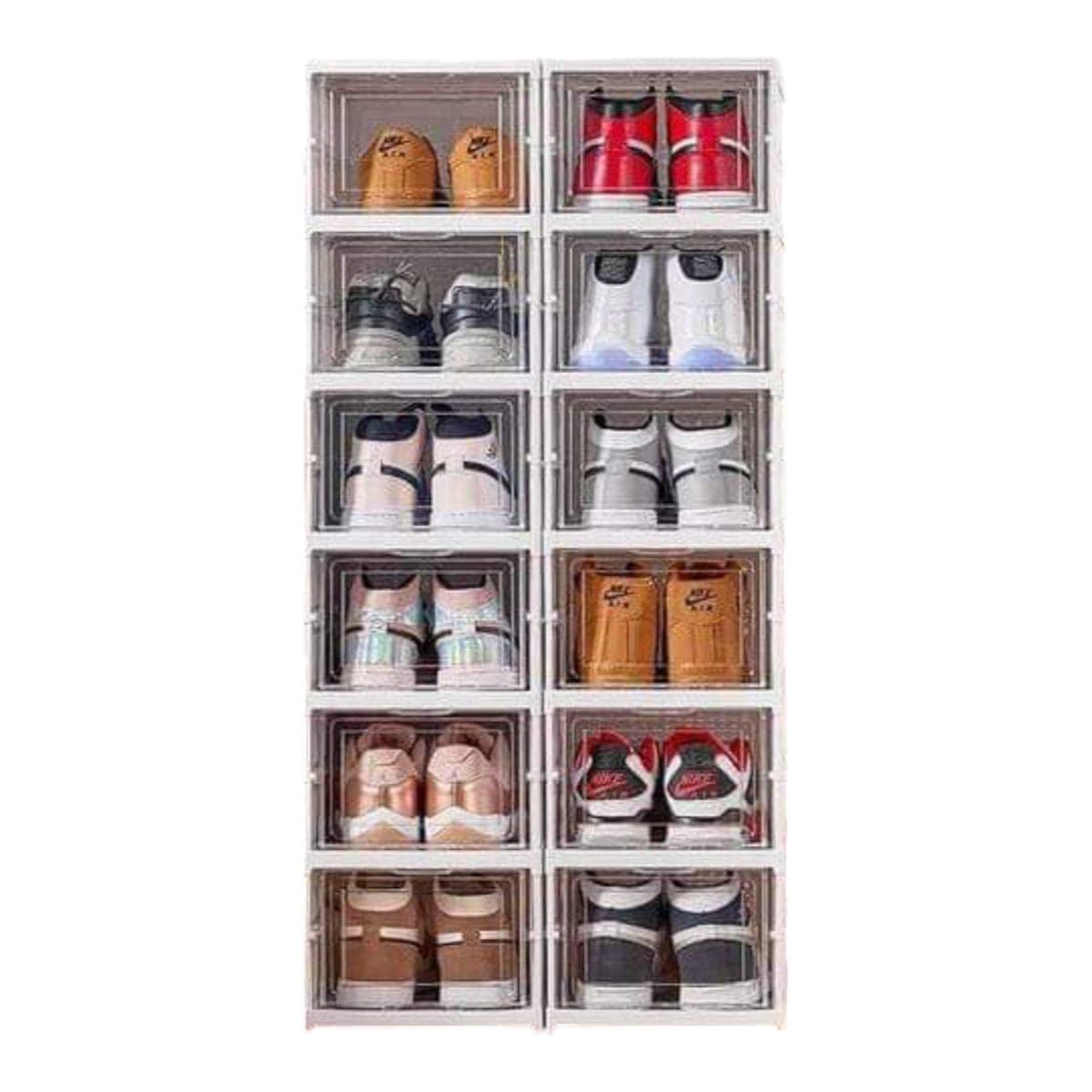 GENERICO - ZAPATERA PLEGABLE X12 CAJONES ACRILICO