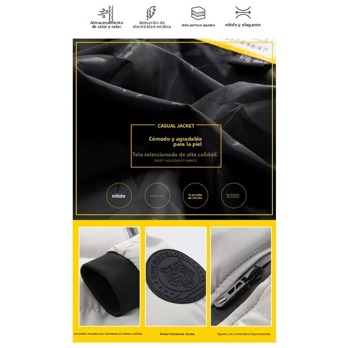 TIOZONEY - Parka Hombre