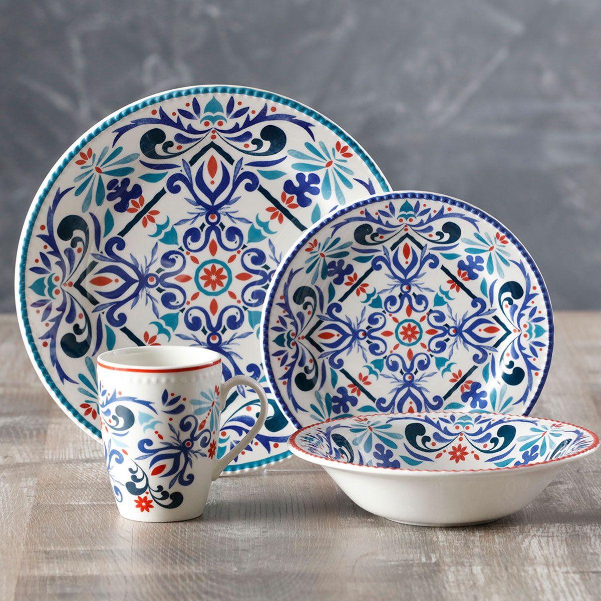 CORONA - Juego de Vajilla Corona Antonella 16 piezas