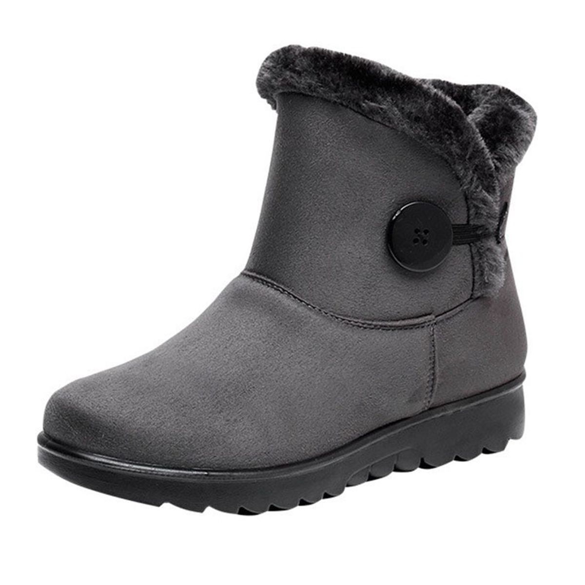 BLWOENS - Botas de algodón para Mujer - Gris